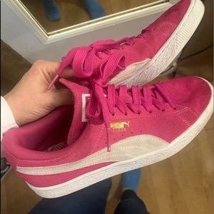 Pink suede puma